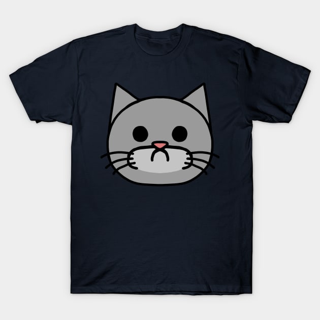 Grey Cat | 灰色の猫 | T-Shirt by Kri